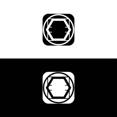 Çember vektör logo şablonu tasarımı. Çember simgesi çizimi