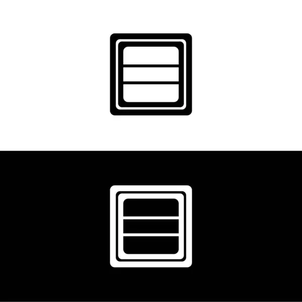 Прямоугольный Векторный Дизайн Логотипа — стоковый вектор
