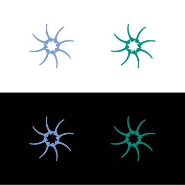 Çember vektör logo şablonu tasarımı. Çember simgesi çizimi  