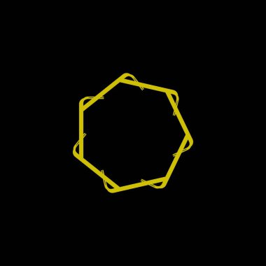 Renkli daire vektör logo şablonu tasarımı. Basit simge vektör logosunu çember çiz