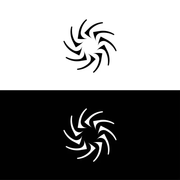 Простий Круглий Векторний Шаблон Логотипу Ілюстрація Піктограми Кола — стоковий вектор