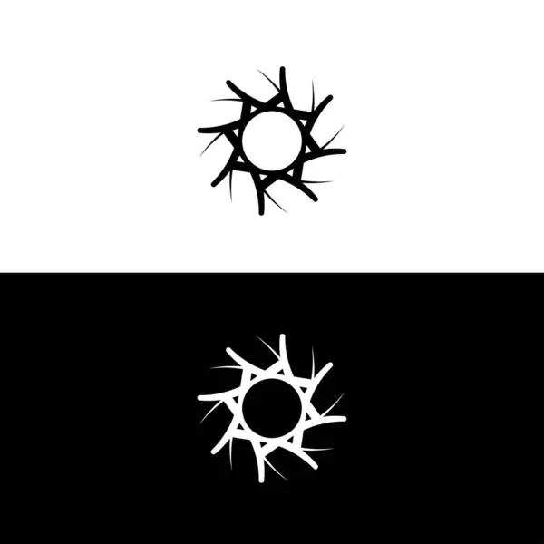 Απλό Πρότυπο Διανυσματικό Λογότυπο Κύκλο Εικόνα Εικονιδίου Κύκλου — Διανυσματικό Αρχείο