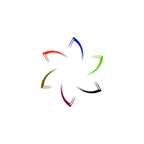 カラフルなシンプルなサークルベクターのロゴデザイン — ストックベクタ