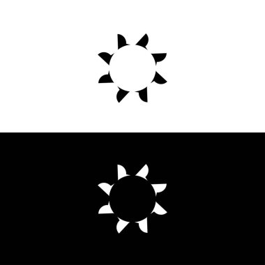 Basit daire vektör logosu tasarımı. Eşsiz daire logosu illüstrasyonu