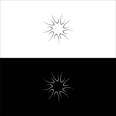 Çember vektör logo şablonu çizimi. Çember simge vektör logo tasarımı