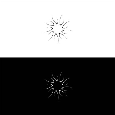 Çember vektör logo şablonu çizimi. Çember simge vektör logo tasarımı