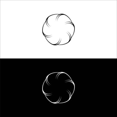 Eşsiz vektör logo şablonu tasarımını çember yapın. Basit daire simgesi logosu