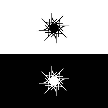 Basit benzersiz daire vektör logo şablonu tasarımı. Çember simgesi çizimi