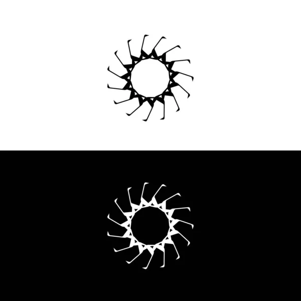 Уникальный Дизайн Векторного Логотипа Круга Простая Иконка — стоковый вектор