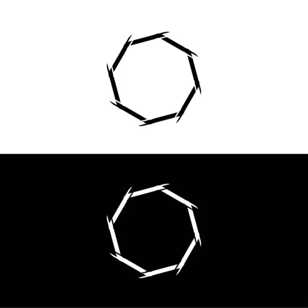 Απλός Σχεδιασμός Διανυσματικού Λογότυπου Μοναδική Εικόνα Λογότυπου Κύκλου — Διανυσματικό Αρχείο