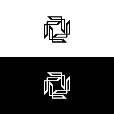 Eşsiz daire vektör logosu tasarımı. Çember simge logosu resimlemesi