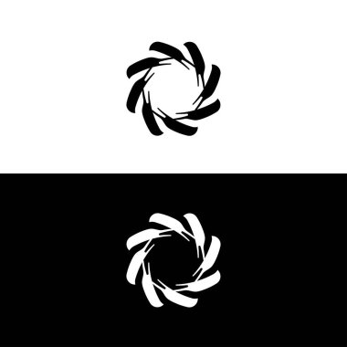 Yaratıcı daire vektör logo şablonu tasarımı. Basit daire simgesi illüstrasyonu