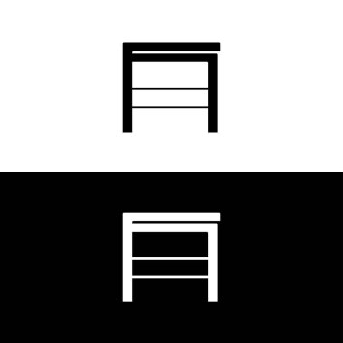 Dikdörtgen vektör logo şablonu tasarımı