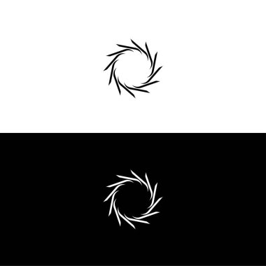 Çember vektör logo şablonu tasarımı. Çember simgesi çizimi
