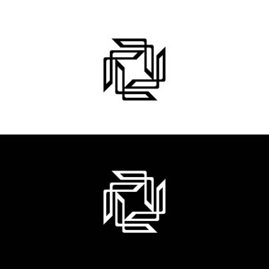 Eşsiz daire vektör logosu tasarımı. Çember simge logosu resimlemesi