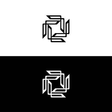 Eşsiz daire vektör logosu tasarımı. Çember simge logosu resimlemesi