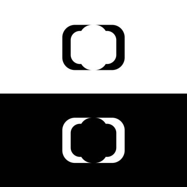 Yaratıcı daire vektör logo şablonu tasarımı. Basit daire simgesi illüstrasyonu