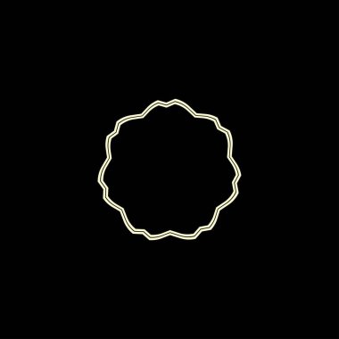 Çember renkli vektör logo şablonu tasarımı. Çember simge siluet tasarımı
