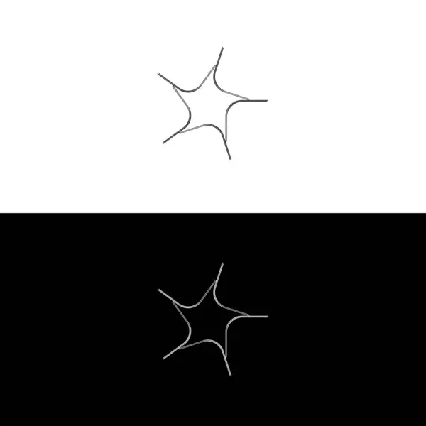 Modèle Logo Vectoriel Coloré Cercle Cercle Icône Silhouette Design — Image vectorielle
