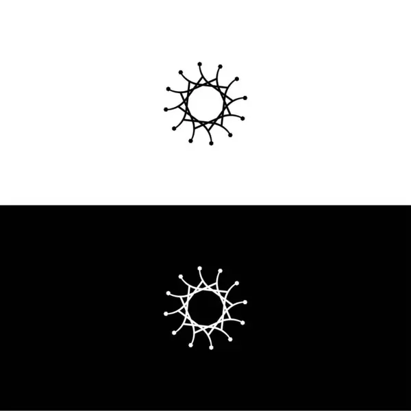 Conception Silhouette Logo Vectoriel Cercle Illustration Logo Vectoriel Cercle — Image vectorielle