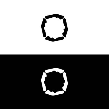 Çember vektör logo şablonu logo dairesi eğrisi