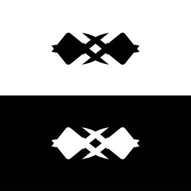 Yuvarlak biçimli vektör logo şablonu tasarımı