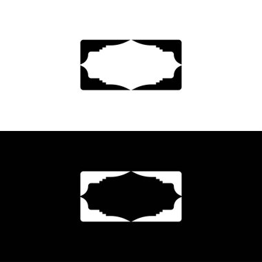 Yuvarlak biçimli vektör logo şablonu tasarımı