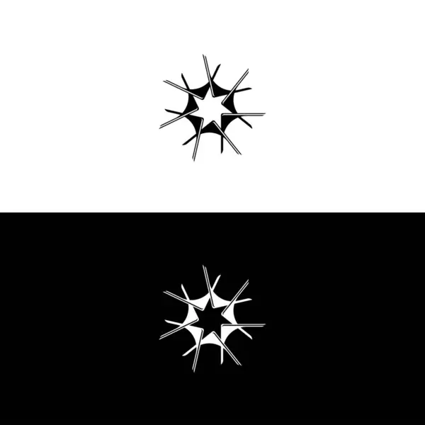 Коло Векторна Ілюстрація Шаблону Логотипу Силует Дизайну Піктограм Кола — стоковий вектор