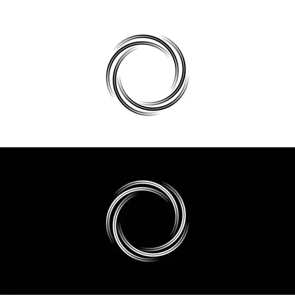 Illustration Des Kreis Vektor Logos Silhouette Der Kreis Ikone — Stockvektor