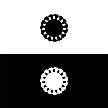 Yaratıcı vektör logosu tasarımını çember yapın. Çember illüstrasyon silueti