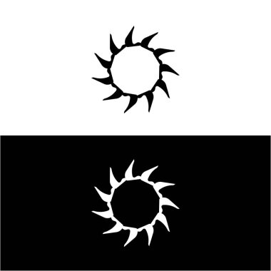 Çember vektör logo şablonu çizimi. Çember simge logosu tasarımı