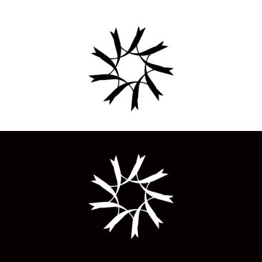 Farklı vektör logo şablonu resimlemesini çember çiz