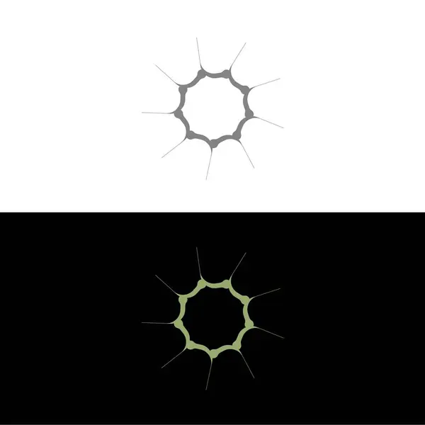Modèle Logo Vectoriel Coloré Cercle — Image vectorielle