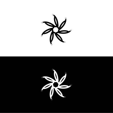 Dairesel stil vektör logosu çizimi. Çember vektör logo şablonu tasarımı