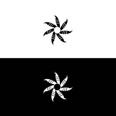 Dairesel stil vektör logosu çizimi. Çember vektör logo şablonu tasarımı