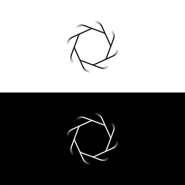 Circle Stylish Vector Logo Illustration Circle Vector Logo Template Design — Vetor de Stock