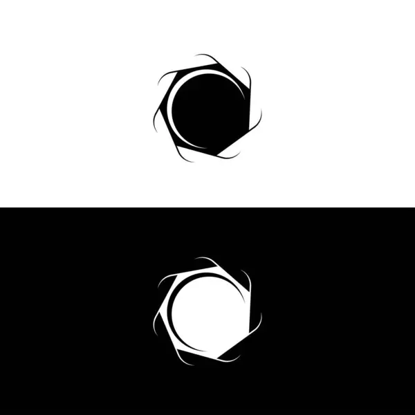 Circle Stylish Vector Logo Illustration Circle Vector Logo Template Design — Stok Vektör