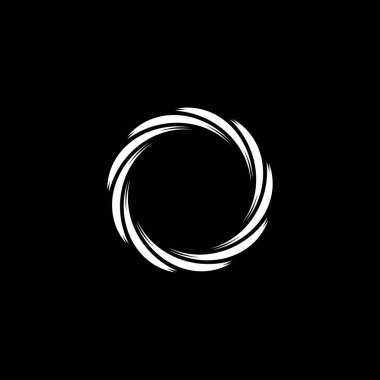 Renkli stil daire vektör logo şablonu tasarımı