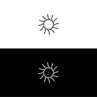 Yuvarlak dairesel pankart çerçeveleri, sınırlar Çember vektör logo şablon tasarımı