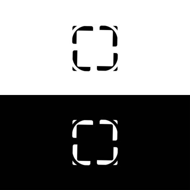 Modern vektör soyut çember yaratıcı işareti ya da sembol. Çember çizim tasarımı