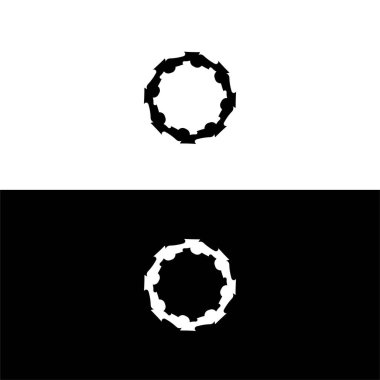 Eşsiz vektör logo şablonu tasarımını çember yapın. Çember simgesi çizimi