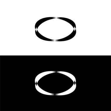 Zarif Dalga Çemberi soyut logo vektörü. Çember simge tasarımı