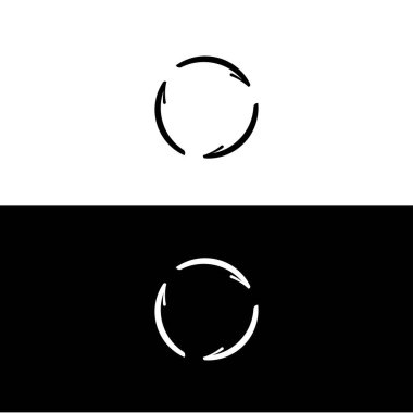 Yuvarlak dairesel çerçeveler, sınırlar. Çember vektör logosu