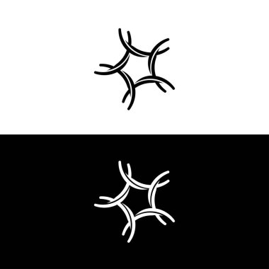 Çember elips vektör logosu tasarımı. Çember simgesi. Çember illüstrasyonu