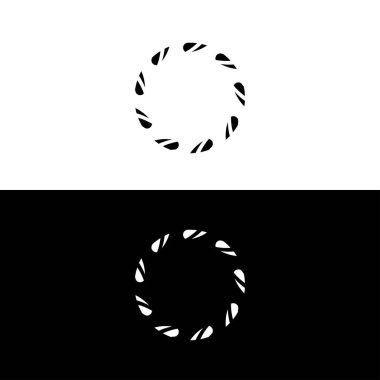 Çember vektör logo şablonu dizaynı. Çözüm, pozitif, modern, enerji, simge, Premium Vektör