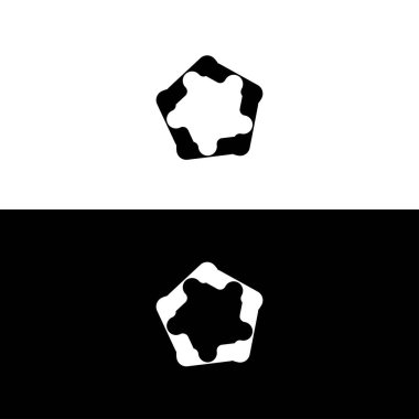 Basit daire vektör logosu. simge çember çizimi tasarımı