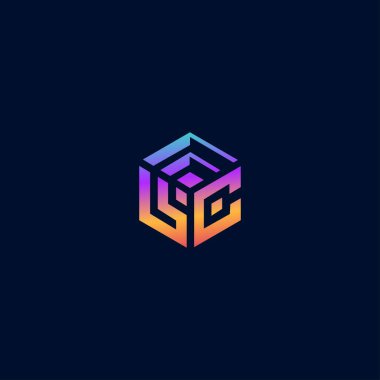 Isometric vektör logo tasarımı