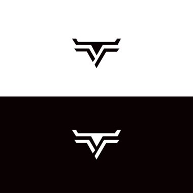 Kodlama boğa vektör logosu tasarımı