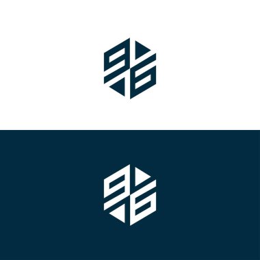 S monogram vektör şablon tasarımı