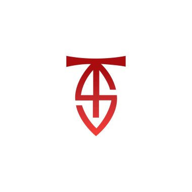 TS vektör logo şablonu tasarımı